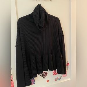 FREE PEOPLE | chunky knit with oversized collar